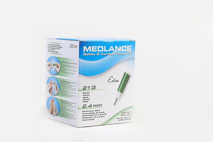 Ланцет автоматичний Medlance Extra зелений 200 шт - зображення 1