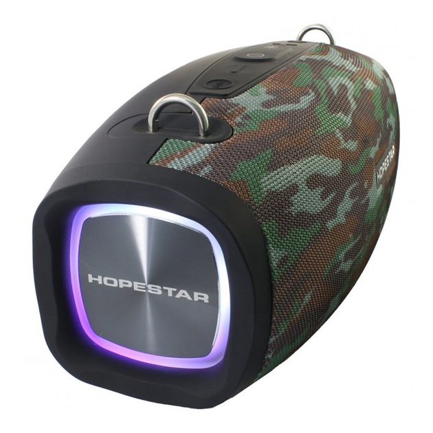 Портативная Bluetooth колонка Hopestar H1 Party с микрофоном и блоком питания Камуфляж - изображение 4
