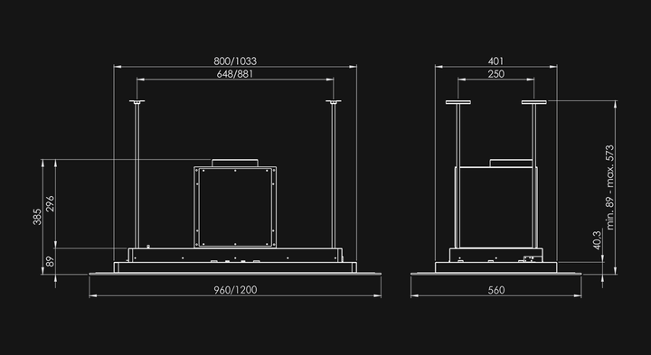 Вытяжка NORTBERG Mistral White 120 Silent Kitchen Беcшумная - изображение 8