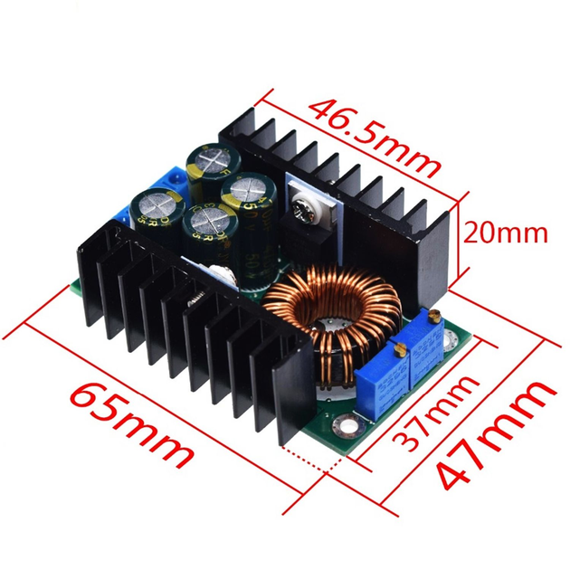 Знижувальний перетворювач напруги XL4016 DC-DC з 5-40В до 1.2-35В 9А 300W - зображення 3