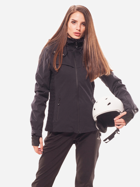 Акція на Куртка демісезонна коротка з капюшоном жіноча Alpine Crown ACSJ-170107-001 36 Чорна від Rozetka