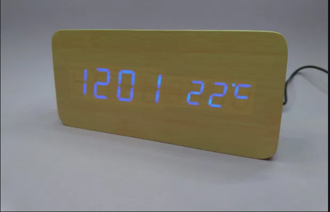 Електронні настільні LED годинник прямокутні під дерево WOODEN CLOCK VST 862 Синя підсвітка 133259494SM - Фото 1 Електронні настільні LED годинник прямокутні під дерево WOODEN CLOCK VST 862 Синя підсвітка 133259494SM - зображення 1