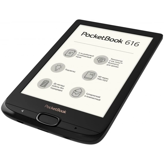 Электронная книга PocketBook 616 Basic Lux2 6" 8GB Obsidian Black (PB616-H-CIS) - изображение 5