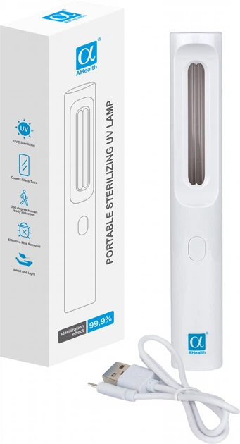 Бактерицидная лампа ультрафиолетовая AHealth AH UV1 white 2 шт - изображение 9