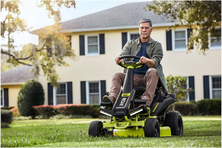 Газонокосилка-райдер аккумуляторная Ryobi RY48RM76A 48 В, 76 см, 35-115 мм (АКБ 1х50 А·час и ЗУ) (5133004972) - изображение 6