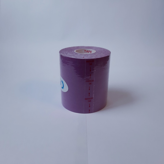 Кінезіо тейп Kinesiology Tape 7,5см х 5м фіолетовий - зображення 1