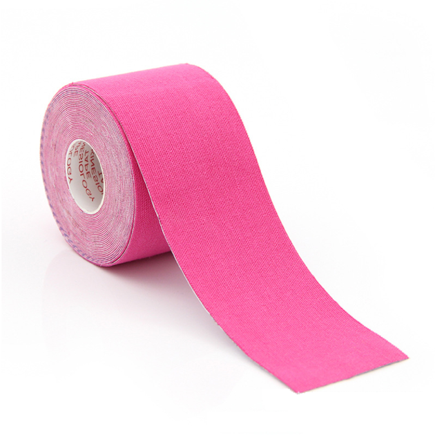 Кинезио тейп Kinesiology Tape 5см х 5м розовый - изображение 1