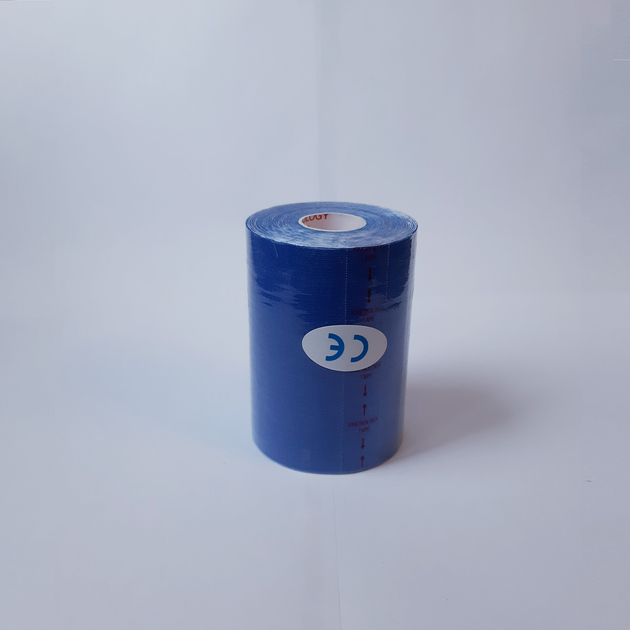Кінезіо тейп Kinesiology Tape 10см х 5м синій - зображення 1