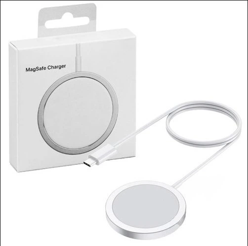 Комплект зарядки для iPhone беспроводное зарядное устройство MagSafe Charger и сетевой зарядный блок 20W для iPhone 12/12 Pro/13/13 Pro/13 Pro Max White - изображение 5