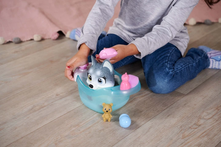 Ігровий набір Simba "Pamper Petz Купання хаски" з ванною та аксесуарами (5953560) - зображення 4