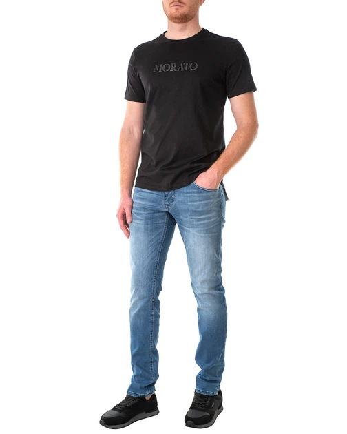Футболка чоловіча кор. рукав ANTONY MORATO (MMKS02115-FA100227-9000/22-1) Чорний XXL - изображение 2