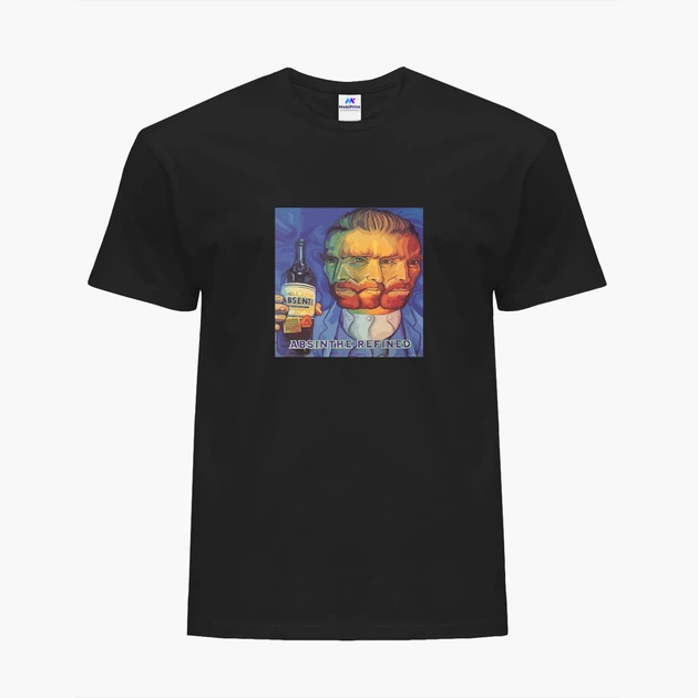 Футболка чоловіча Вінсент Ван Гог (van Gogh Absine the refined) (9223-2957-3) L Чорна - зображення 2