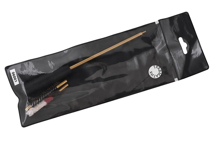 Набор для чистки травматического оружия 5.6 мм( латунь, синтетика, пуховик) ПВХ упаковка 06001 - изображение 2