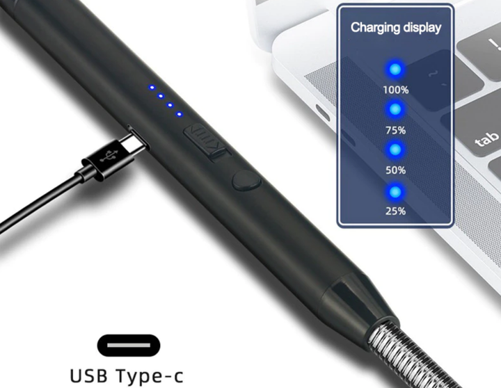 Імпульсна USB запальничка Primo з вбудованим акумулятором для газової плити, духовки, розпалювання - зображення 4