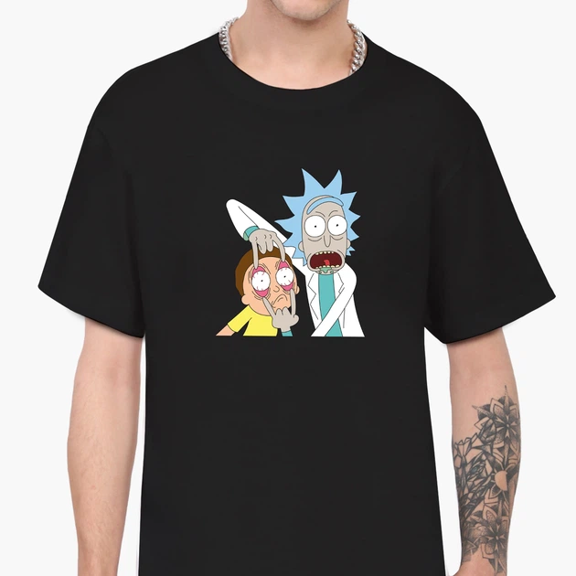 Футболка чоловіча Рік і Морті (Rick and Morty) (9223-2082-3) L Чорна - Фото 1 Футболка чоловіча Рік і Морті (Rick and Morty) (9223-2082-3) L Чорна - зображення 1