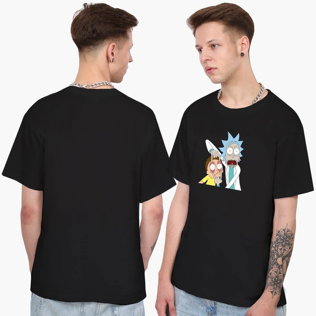 Футболка чоловіча Рік і Морті (Rick and Morty) (9223-2082-3) L Чорна - Фото 4 Футболка чоловіча Рік і Морті (Rick and Morty) (9223-2082-3) L Чорна - зображення 4