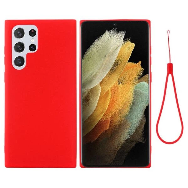 Силиконовый (TPU) чехол Deexe Silicone Case для Samsung Galaxy S22 Ultra - Red - Фото 2 Силиконовый (TPU) чехол Deexe Silicone Case для Samsung Galaxy S22 Ultra - Red - изображение 2