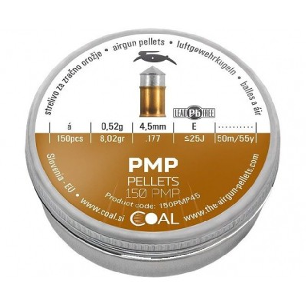 Пульки Coal PMP 4,5 мм 150 шт/уп (150PMP45) - зображення 1
