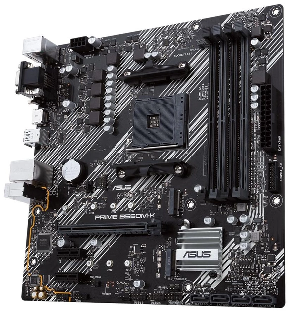 Материнская плата Asus Prime B550M-K (sAM4, AMD B550, PCI-Ex16) - изображение 2