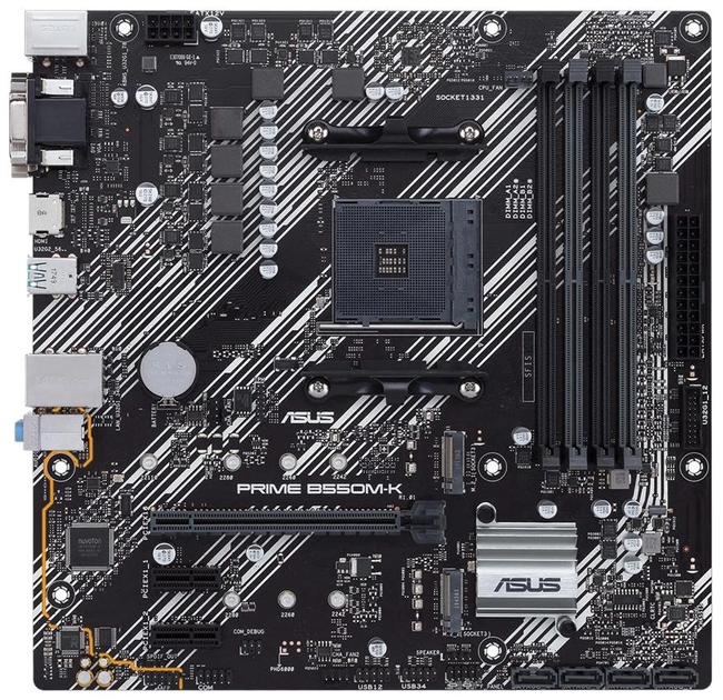 Материнская плата Asus Prime B550M-K (sAM4, AMD B550, PCI-Ex16) - изображение 1