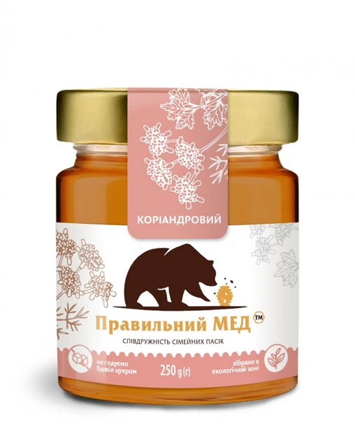 Кориандровый мед ТМ Правильный мед с/б 250г - Фото 1 Кориандровый мед ТМ Правильный мед с/б 250г - изображение 1