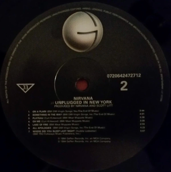 Виниловая пластинка Nirvana - Unplugged In New York 1994 (0720642472712, 180 Gm.) Geffen/EU, Mint (art.217449) - Фото 4 Виниловая пластинка Nirvana - Unplugged In New York 1994 (0720642472712, 180 Gm.) Geffen/EU, Mint (art.217449) - изображение 4