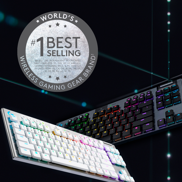 Клавіатура бездротова Logitech G915 Gaming TKL Tenkeyless LIGHTSPEED Wireless RGB Mechanical CARBON (920-009536) - зображення 3