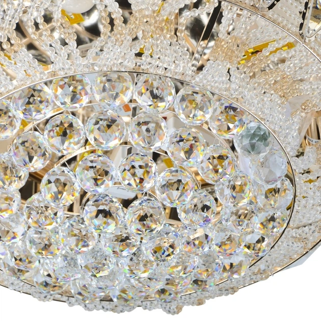 Люстра потолочная торт с подсветкой большая BCL-606C/6*E14+16*3 LED Brille 22-506 - изображение 2