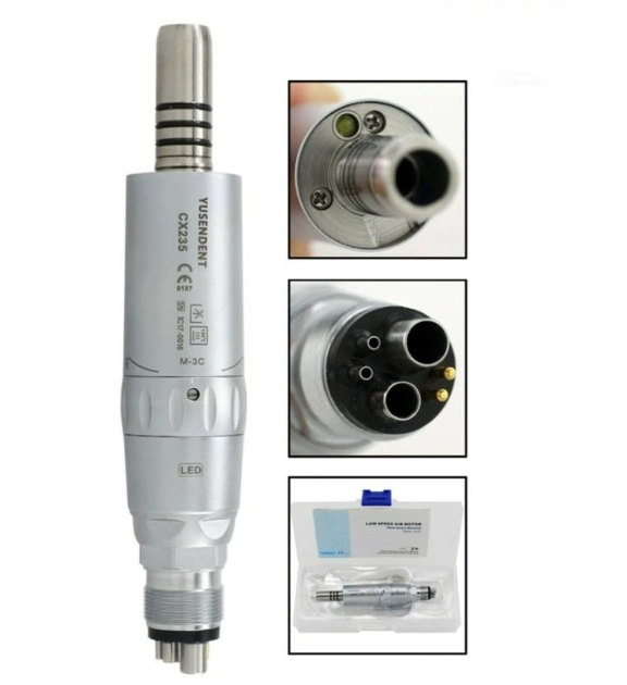 Стоматологический пневматический (Воздушный) микромотор COXO CX-235-3B M-3C (YUSENDENT) LED, T6 - изображение 1