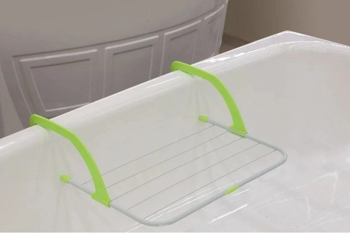 Вішалка для одягу на батарею Fold Clothes Shelf навісна знімна Зелена - Фото 4 Вішалка для одягу на батарею Fold Clothes Shelf навісна знімна Зелена - зображення 4