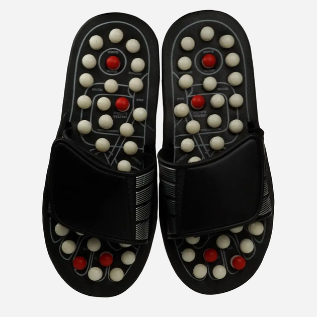 Рефлекторные массажные тапочки Supretto 5236-0002 39-41 Черные (2000100020289) - изображение 2