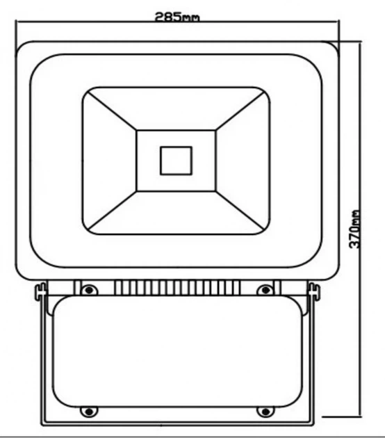 Прожекторы уличный LED влагозащищенный IP65 HL-09/80 C серый COB Brille L25-005 - Фото 2 Прожекторы уличный LED влагозащищенный IP65 HL-09/80 C серый COB Brille L25-005 - изображение 2