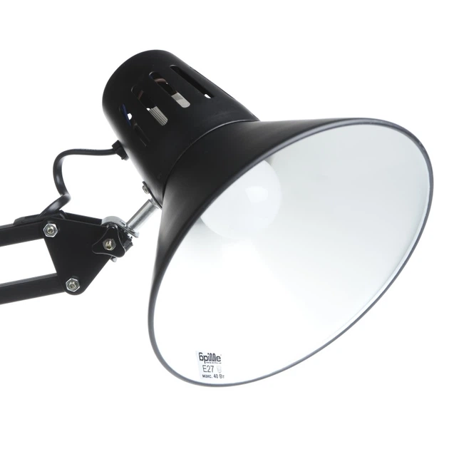 Настольная лампа на гибкой ножке на струбцине MTL-07 E27 BK Brille 25-124 - изображение 4