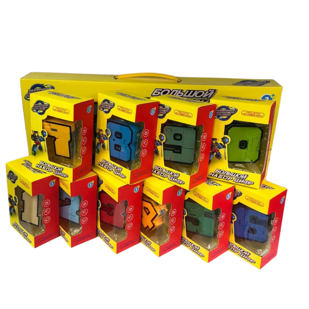 Игровой набор Transbot трансботы Цифры-трансформеры 10 в 1 - изображение 2