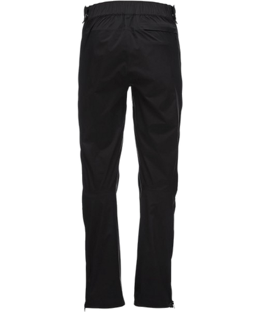 Штаны мужские Black Diamond Stormline Stretch FL ZP Rain Pants Long, S - Black (BD Z9LC0002SLO1) - изображение 2