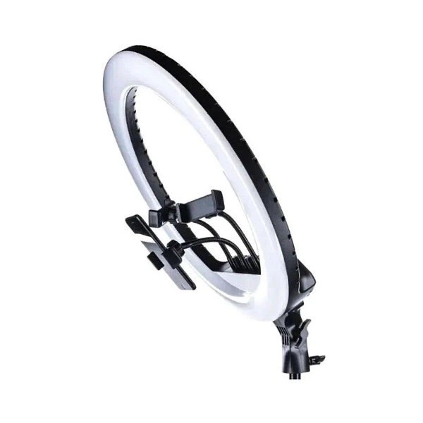 Кольцевая Лампа LED filling lamp 35 см на штативе (2,1м) + 3 держателя для телефона, лампа блогера, Лед лампа - изображение 6