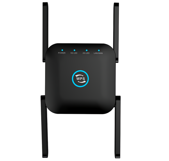 Репитер Wi-Fi, усилитель сигнала PIX-LINK LV-AC24 1200 Мбит/с 5ГГц, черный/белый - изображение 2