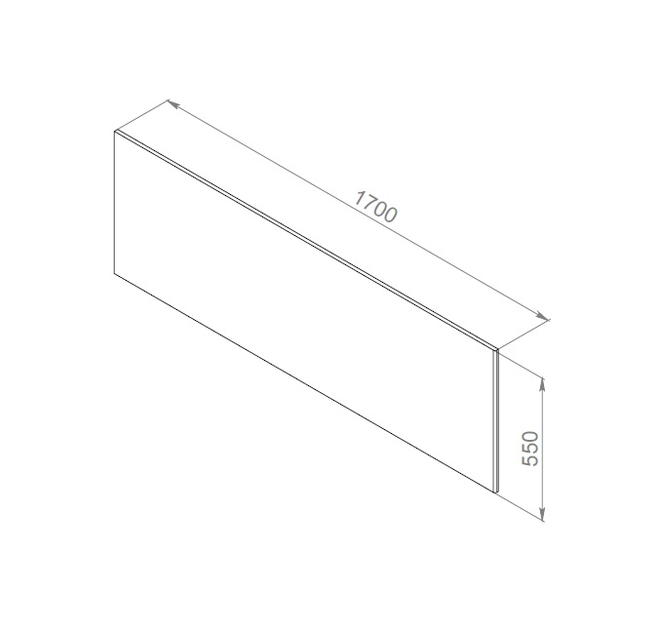 Панель фронтальная для ванны Am.Pm Inspire 2.0 170x75 см белый W52A-170-075W-P - изображение 3