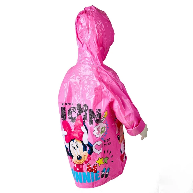 Плащ-дождевик Disney Minnie Mouse 6-7 лет (116-122 см) розовый