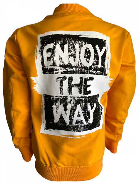 Кофта бомбер на молнии для мальчика ENJOY Желтый, 104-110 