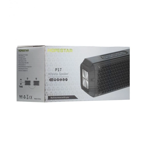Беспроводная Bluetooth Колонка Hopestar P17 (Черный) - изображение 4