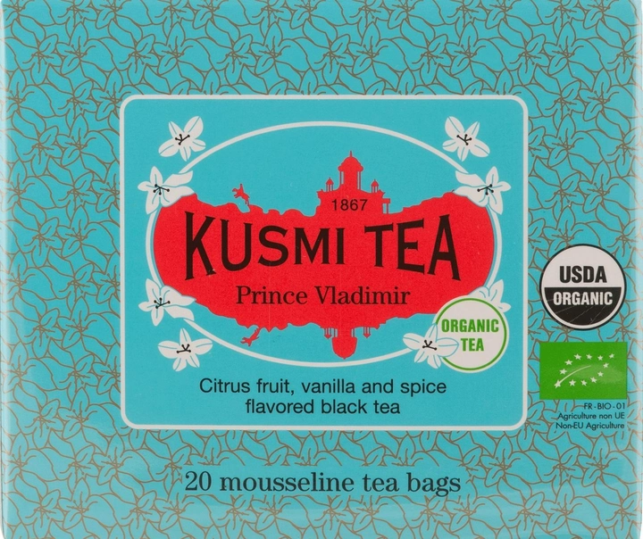 Акция на Чай чорний Kusmi Tea Prince Vladimir органічний 20 пакетиків х 2 г от Rozetka