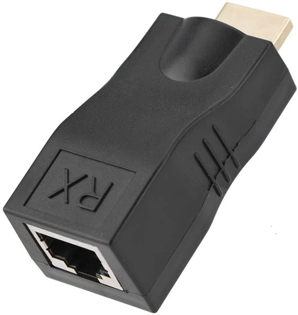 Удлинитель (адаптер) HDMI сигнала по витой паре (RJ45) до 30 м Black (6933) - изображение 2