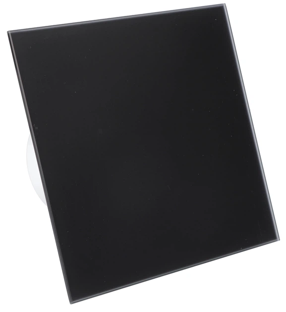 Панель AIRROXY 01-172 для вытяжных вентиляторов dRim 100/125 Black Gloss Glass черная глянцевая стеклянная - изображение 2