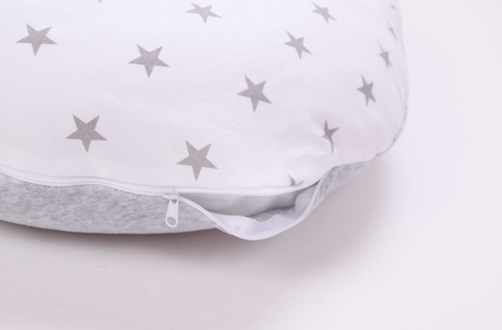 Подушка для кормления Baby Veres Comfort Velour stars grey 150х57 см 302.02.3 - изображение 4