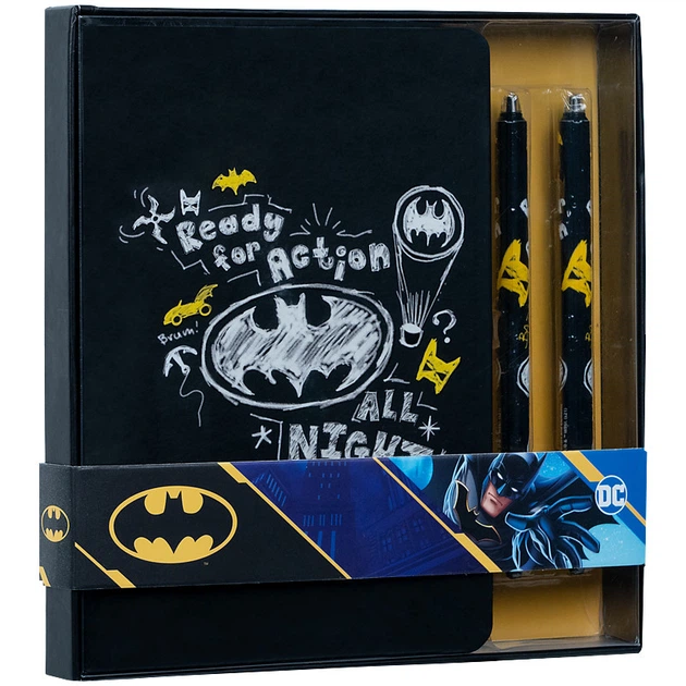 Набір подарунковий блокнот + 2 ручки Kite DC Comics DC21-499 - зображення 6