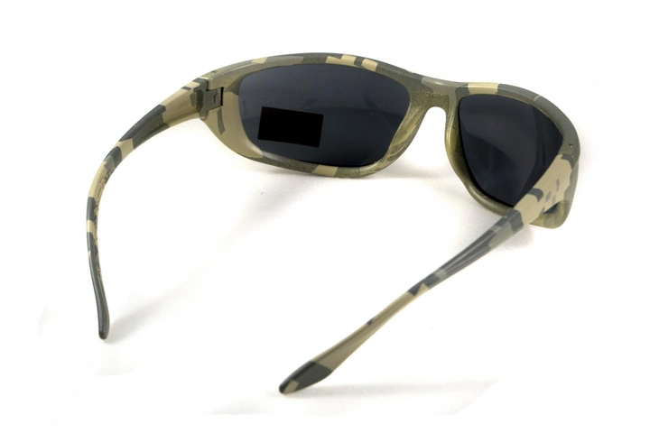 Балістичні окуляри Global Vision Hercules-6 digital camo gray сірі в замасковані оправі - зображення 2