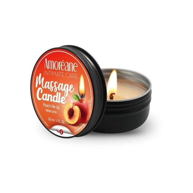 Масажна свічка 30 мл Спокусливий персик Amoreane Peach Me Up - зображення 1