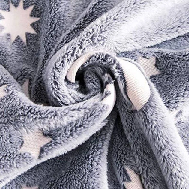 Плед-покрывало Magic Blanket светящееся в темноте (150х100см, микрофибра, звезды) (без коробки) - изображение 4