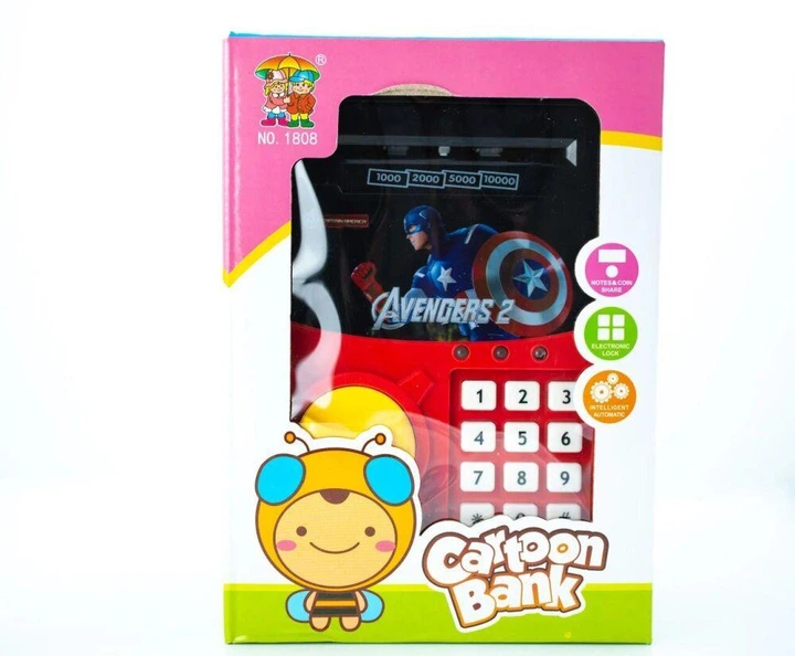 Детская копилка Сейф Cartoon Bank 1808 Капитан Америка - Фото 7 Детская копилка Сейф Cartoon Bank 1808 Капитан Америка - изображение 7